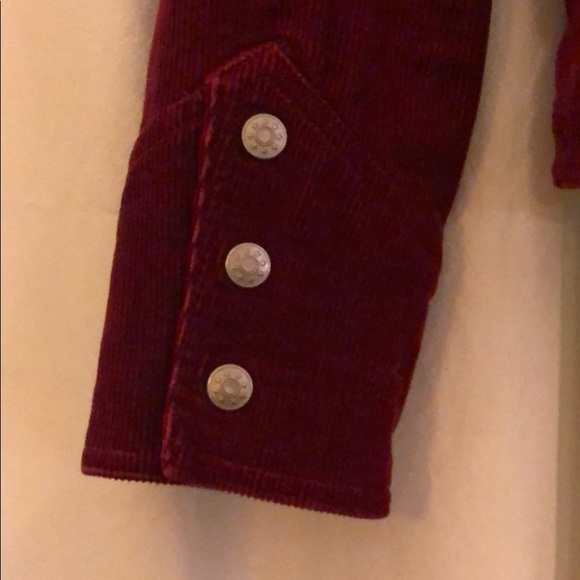 Vintage wine corduroy jacket with fabulously unique cuffs - Picture 7 of 9